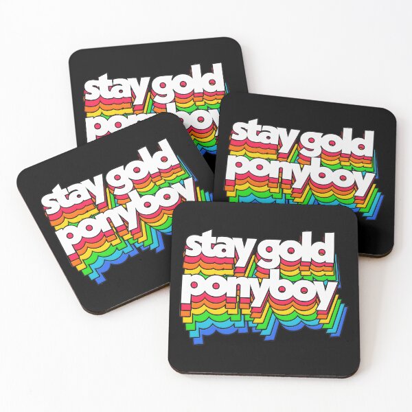 Item preview, The Outsiders Retro Rainbow Ponyboy Lettering designed and sold by ANTYDEPAUL.