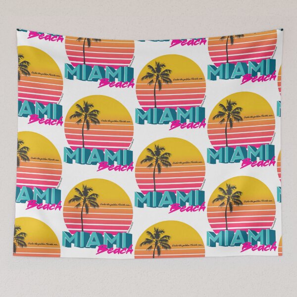 Item preview, Retro Miami Beach Sunset designed and sold by rand-ylim.