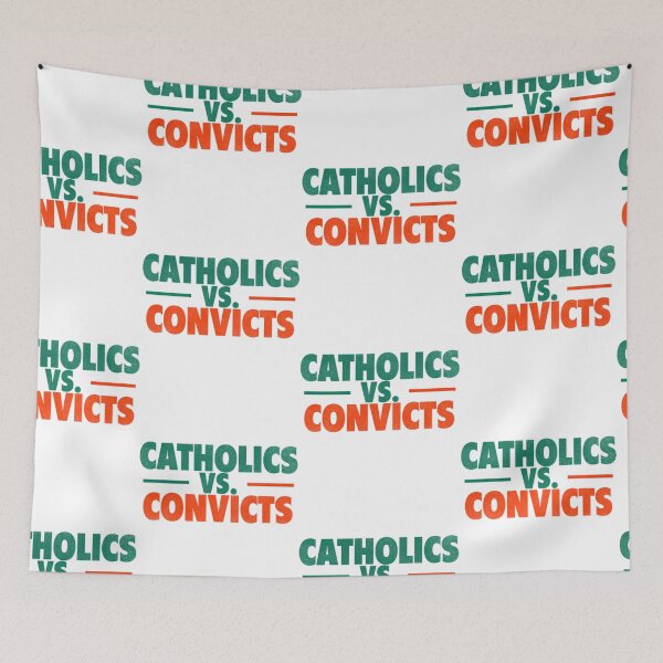 Item preview, Catholics Vs. Convicts Retro 1988 Football Game designed and sold by rand-ylim.