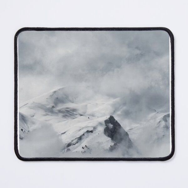 Item preview, Snowy Mountain Top In Clouds Photographic Print designed and sold by Mother-Nature65.