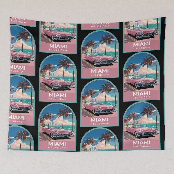 Item preview, Miami Retro Vintage Travel designed and sold by rand-ylim.