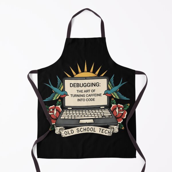 Item preview, Debugging: Caffeine into Code - Old School Tech Programmer Humor. designed and sold by jheinart.