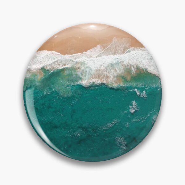 Item preview, Green Sea Golden Beach Photographic Print designed and sold by Mother-Nature65.