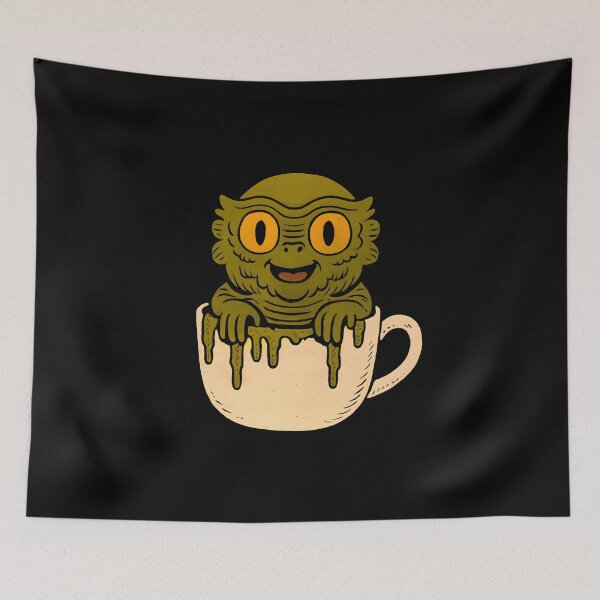 Item preview, Cute Swamp Creature in a Coffee Cup designed and sold by GeorgeLakee.