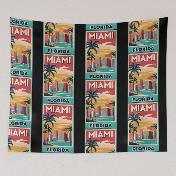 Item preview, A Vintage Travel Poster Of Miami - Florida - Us designed and sold by rand-ylim.