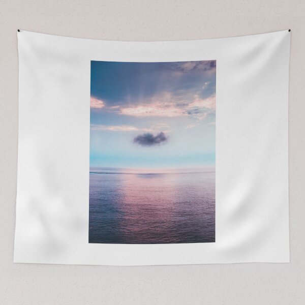 Item preview, Pink Sea Reflection Cloudy Sky Photographic Print designed and sold by Mother-Nature65.