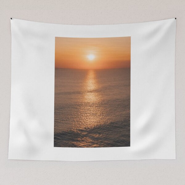 Item preview, Sunset Setting Over A Calm Sea Landscape Photographic Print designed and sold by Mother-Nature65.