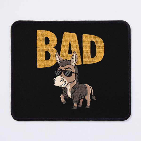 Item preview, Bad Ass Donkey: Funny Cartoon Mule in Sunglasses and Jacket designed and sold by AnAzArt.
