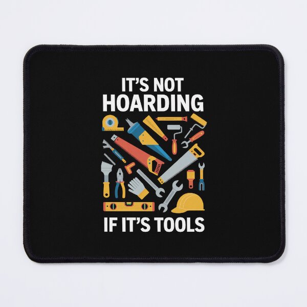 Item preview, Funny Handyman T-Shirt, It's Not Hoarding If It's Tools, Carpenter Shirt, DIY Lover Gift, Humor T Shirt, Construction Worker Shirt designed and sold by SuperAndSocial.