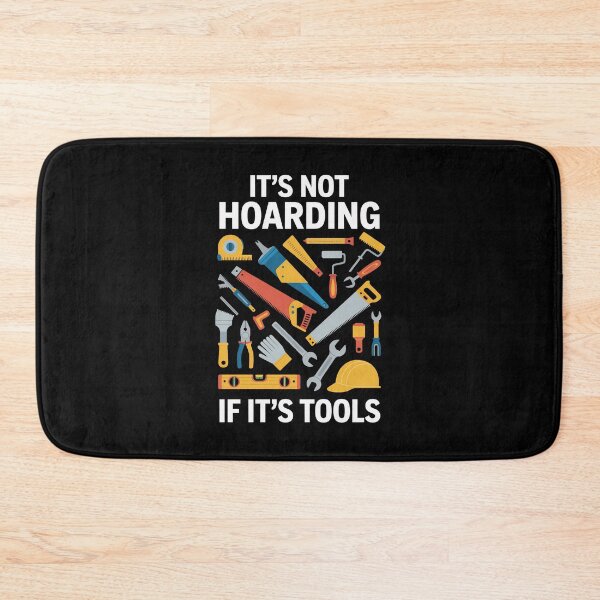 Item preview, Funny Handyman T-Shirt, It's Not Hoarding If It's Tools, Carpenter Shirt, DIY Lover Gift, Humor T Shirt, Construction Worker Shirt designed and sold by SuperAndSocial.