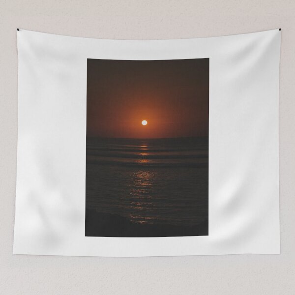 Item preview, Late Night Sun Setting Over A Sea Landscape Photographic Print designed and sold by Mother-Nature65.