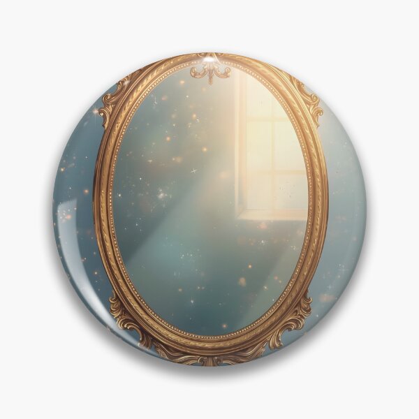 Item preview, Starlight Reflection – Antique Golden Mirror Design designed and sold by Valeree Store.