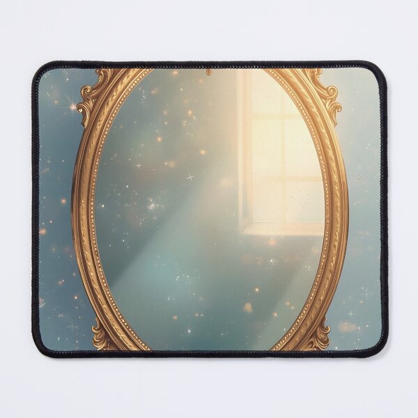 Item preview, Starlight Reflection – Antique Golden Mirror Design designed and sold by Valeree Store.