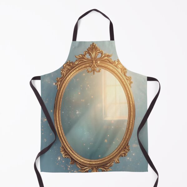 Item preview, Starlight Reflection – Antique Golden Mirror Design designed and sold by Valeree Store.