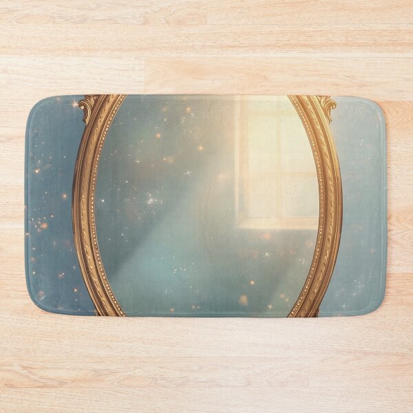 Item preview, Starlight Reflection – Antique Golden Mirror Design designed and sold by Valeree Store.