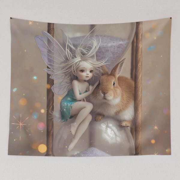 Item preview, Tiny Fairy Dream – Giant Hourglass Illustration designed and sold by Valeree Store.