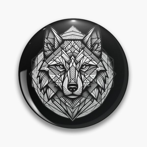 Item preview, Symmetrical Wolf Illustration – Tribal & Modern designed and sold by Dogandesighn.