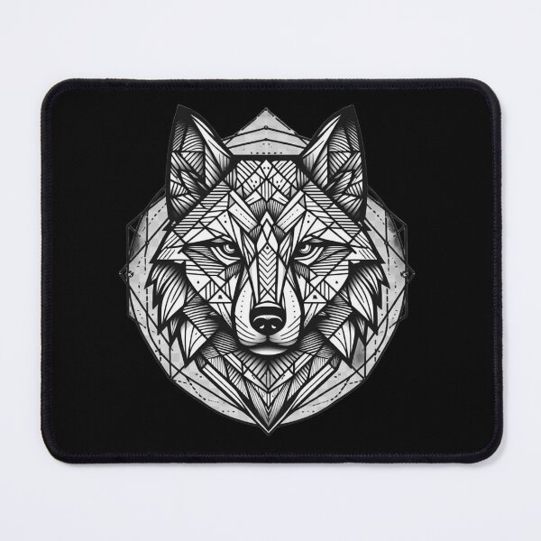 Item preview, Symmetrical Wolf Illustration – Tribal & Modern designed and sold by Dogandesighn.