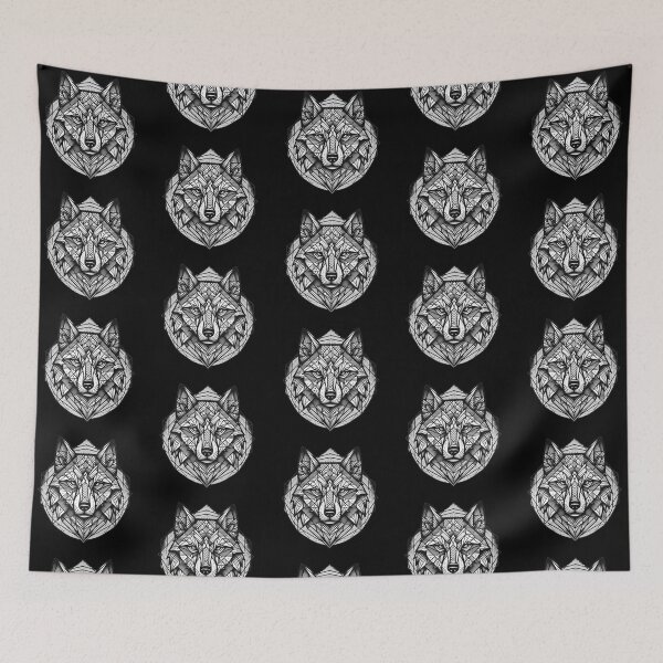 Item preview, Symmetrical Wolf Illustration – Tribal & Modern designed and sold by Dogandesighn.