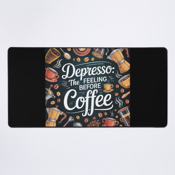 Item preview, Depresso Before Espresso: Coffee Lover’s Moodboard designed and sold by ForeverPrintsOK.