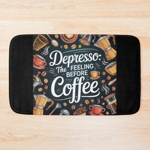 Item preview, Depresso Before Espresso: Coffee Lover’s Moodboard designed and sold by ForeverPrintsOK.