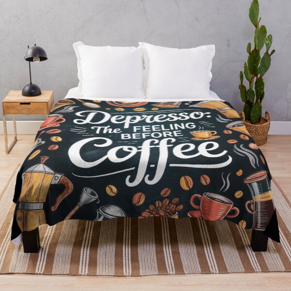 Item preview, Depresso Before Espresso: Coffee Lover’s Moodboard designed and sold by ForeverPrintsOK.