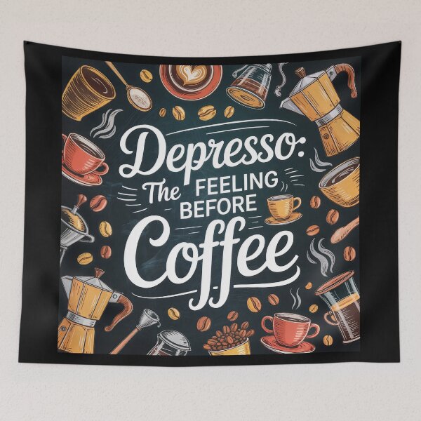 Item preview, Depresso Before Espresso: Coffee Lover’s Moodboard designed and sold by ForeverPrintsOK.