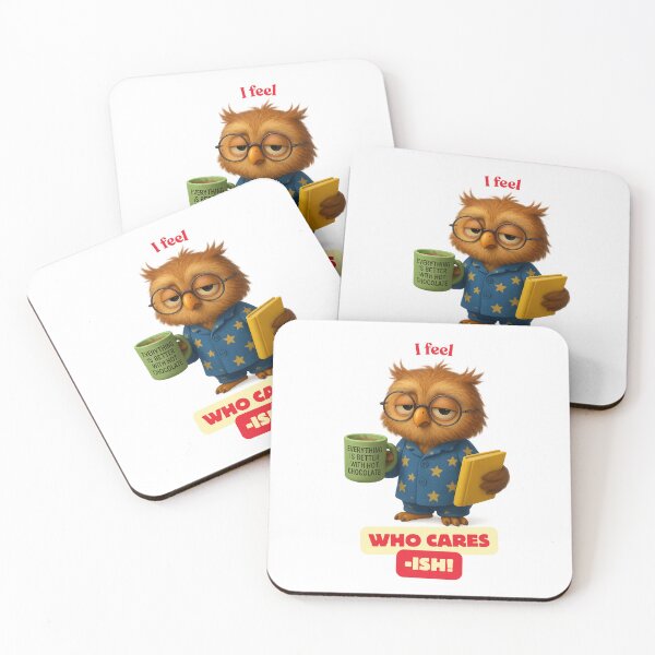 Item preview, Owl – Whoo-cares-ish disheveled ironic, cute for gift designed and sold by digitalbitcraft.