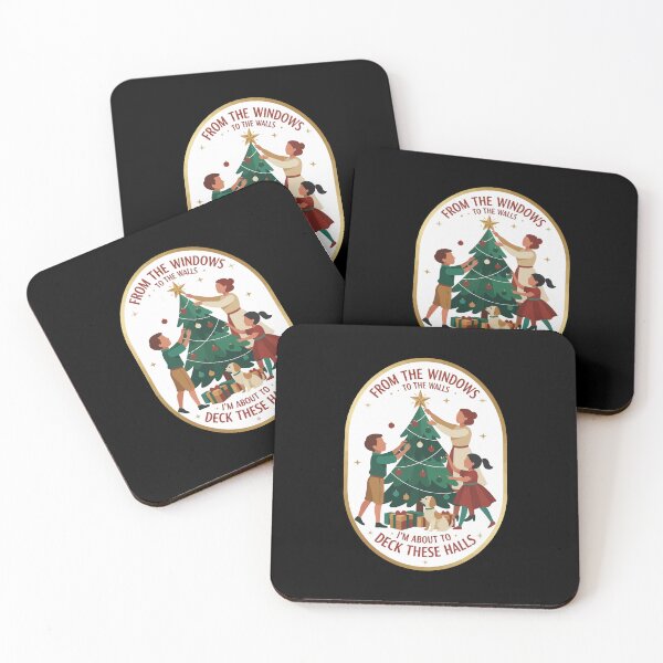 Item preview, Deck These Halls Funny Christmas I'm Tired Xmas Gift designed and sold by BANKACEM.STORE.