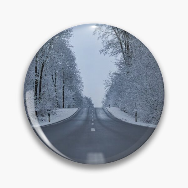 Item preview,  Highway Road Through Snowy Trees Photographic Print designed and sold by Mother-Nature65.