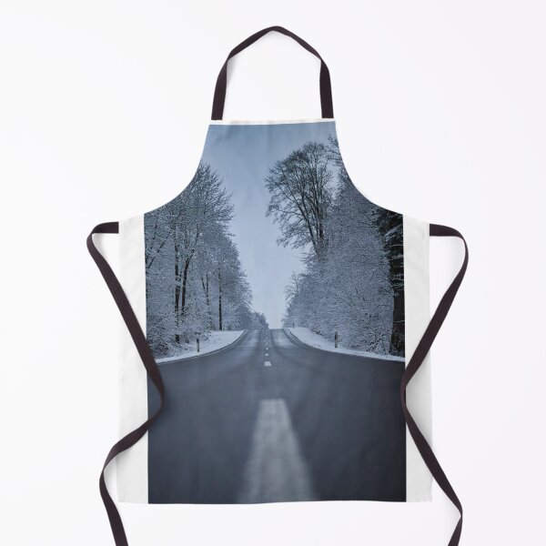 Item preview, Highway Road Through Snowy Trees Photographic Print designed and sold by Mother-Nature65.