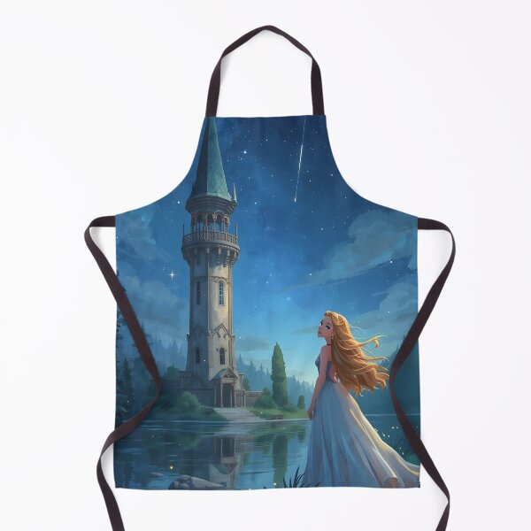 Item preview, Sparkling Midnight Run – Elegant Blue Dress Illustration designed and sold by Valeree Store.