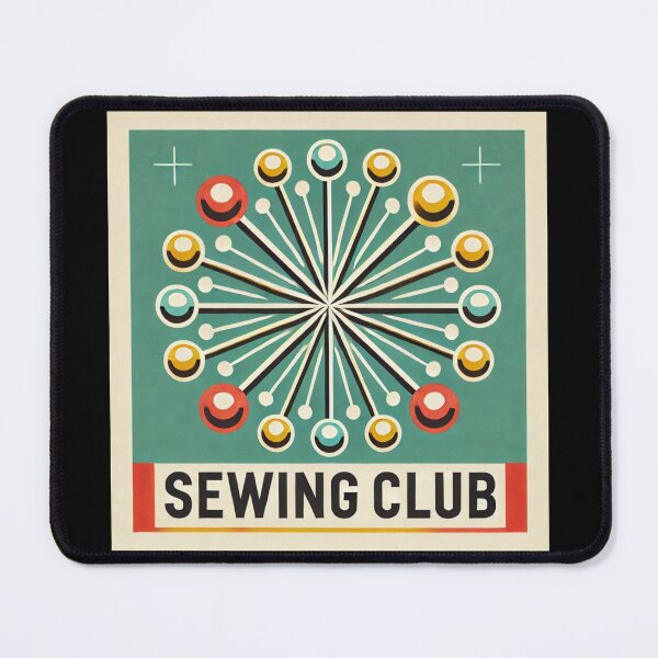 Item preview, Atomic Sewing Flower Poster Sewing Club designed and sold by Galskap.