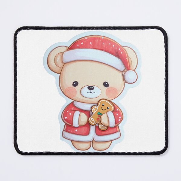 Item preview, Cute Teddy Bear Christmas designed and sold by NicolasGlowArt.