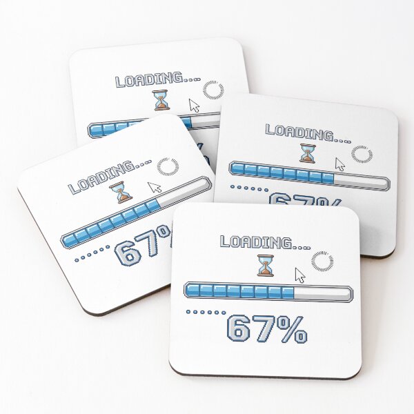 Item preview, Retro Loading Bar Buffering 90s Internet Dial-Up Nostalgia Design designed and sold by GiftsForge.