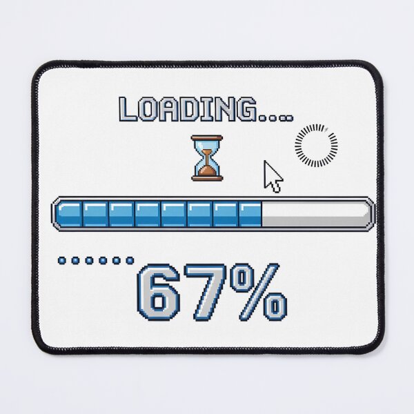 Item preview, Retro Loading Bar Buffering 90s Internet Dial-Up Nostalgia Design designed and sold by GiftsForge.