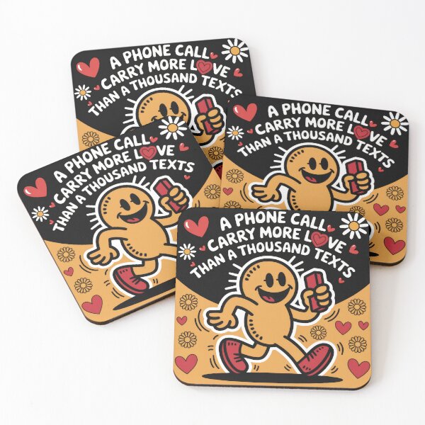 Item preview, A Phone Call Holds More Love – Heartwarming Quote designed and sold by TextMood.