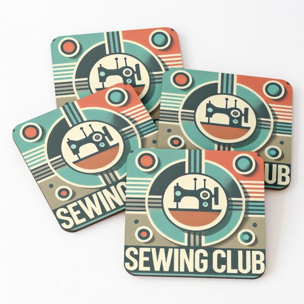 Item preview, Sewing Club Emblem Poster Design designed and sold by Galskap.