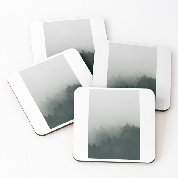 Artikelvorschau, Waldbaumkronen im Nebel Fotodruck entworfen und verkauft von Mother-Nature65.