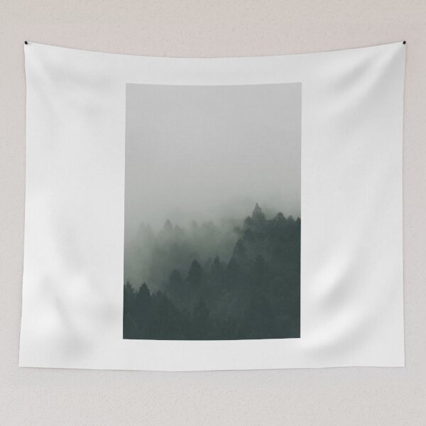Artikelvorschau, Waldbaumkronen im Nebel Fotodruck entworfen und verkauft von Mother-Nature65.