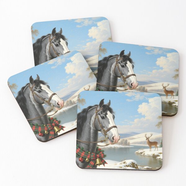 Item preview, festive Shire horse designed and sold by Talpha.