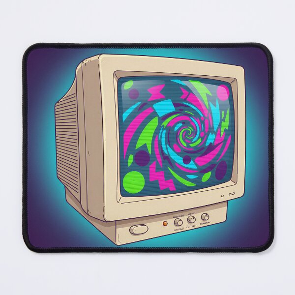 Item preview, CRT Monitor Screen Retro Computer Display 90s Technology Aesthetic designed and sold by GiftsForge.
