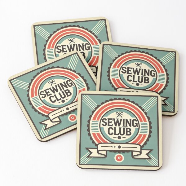 Item preview, Sewing Club Badge Vintage Style Art designed and sold by Galskap.