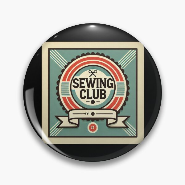 Item preview, Sewing Club Badge Vintage Style Art designed and sold by Galskap.