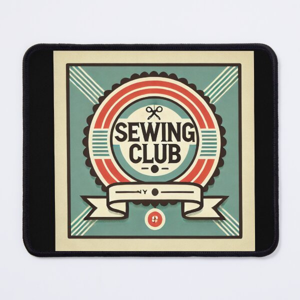 Item preview, Sewing Club Badge Vintage Style Art designed and sold by Galskap.