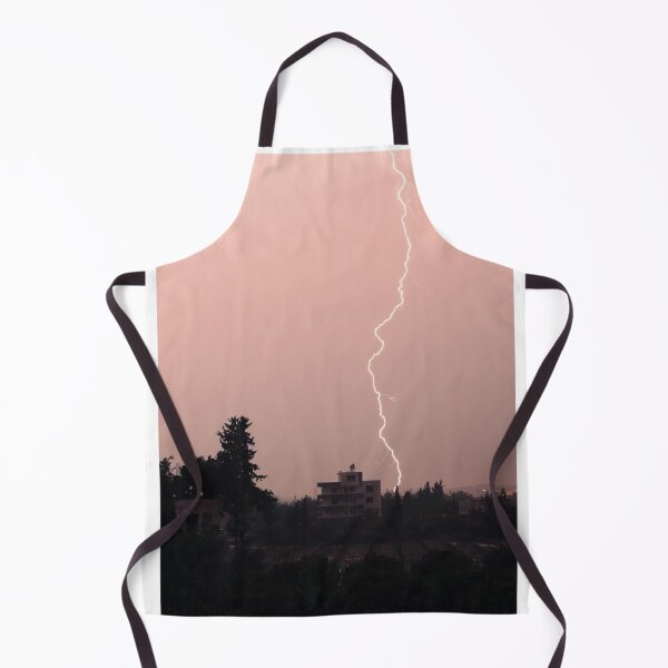 Item preview, Lightning Strike In Pink Sky Photographic Print designed and sold by Mother-Nature65.