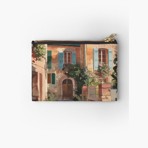 Item preview, French Courtyard Home | Rustic Village Scene. Art By Carraann  designed and sold by CARRAANN.