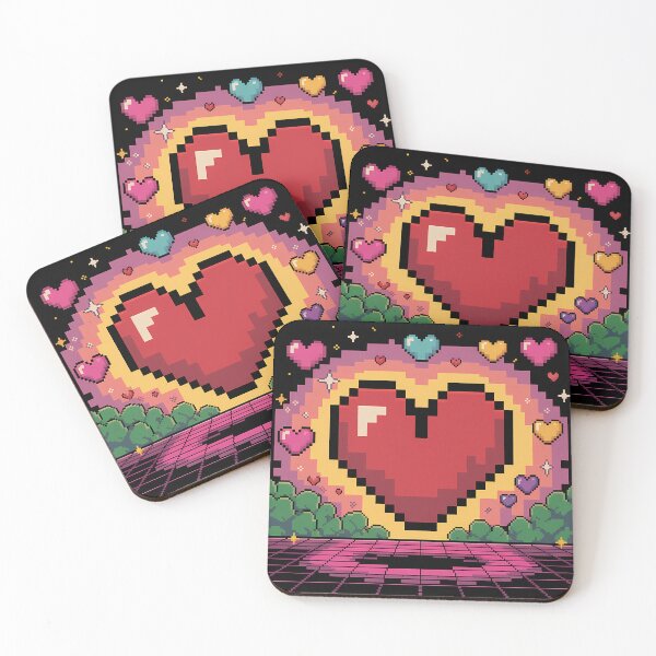 Item preview, Pixelated Heart Connection designed and sold by GiftsForge.