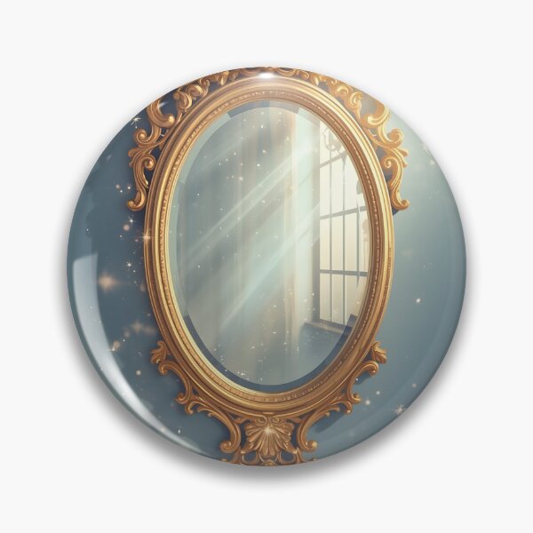 Item preview, Golden Vintage Mirror with Starlight Sparkles designed and sold by Valeree Store.