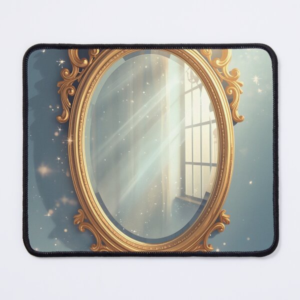 Item preview, Golden Vintage Mirror with Starlight Sparkles designed and sold by Valeree Store.